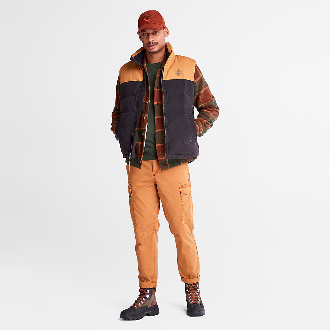 Mens Timberland Welch Mountain Puffer Vest for Men in Black
