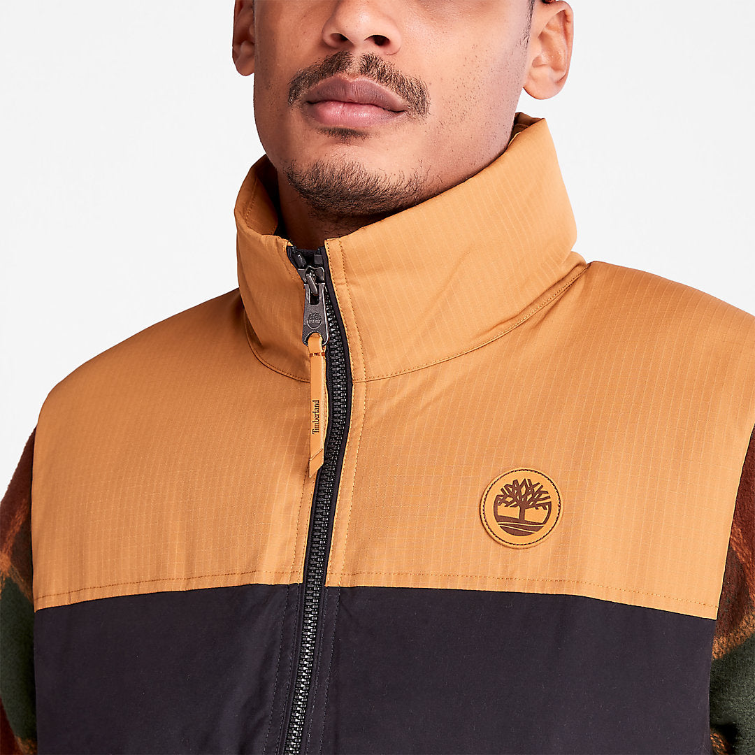 Mens Timberland Welch Mountain Puffer Vest for Men in Black