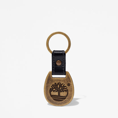 Mens Timberland Leather Card Holder & Keyring Gift Set in Black