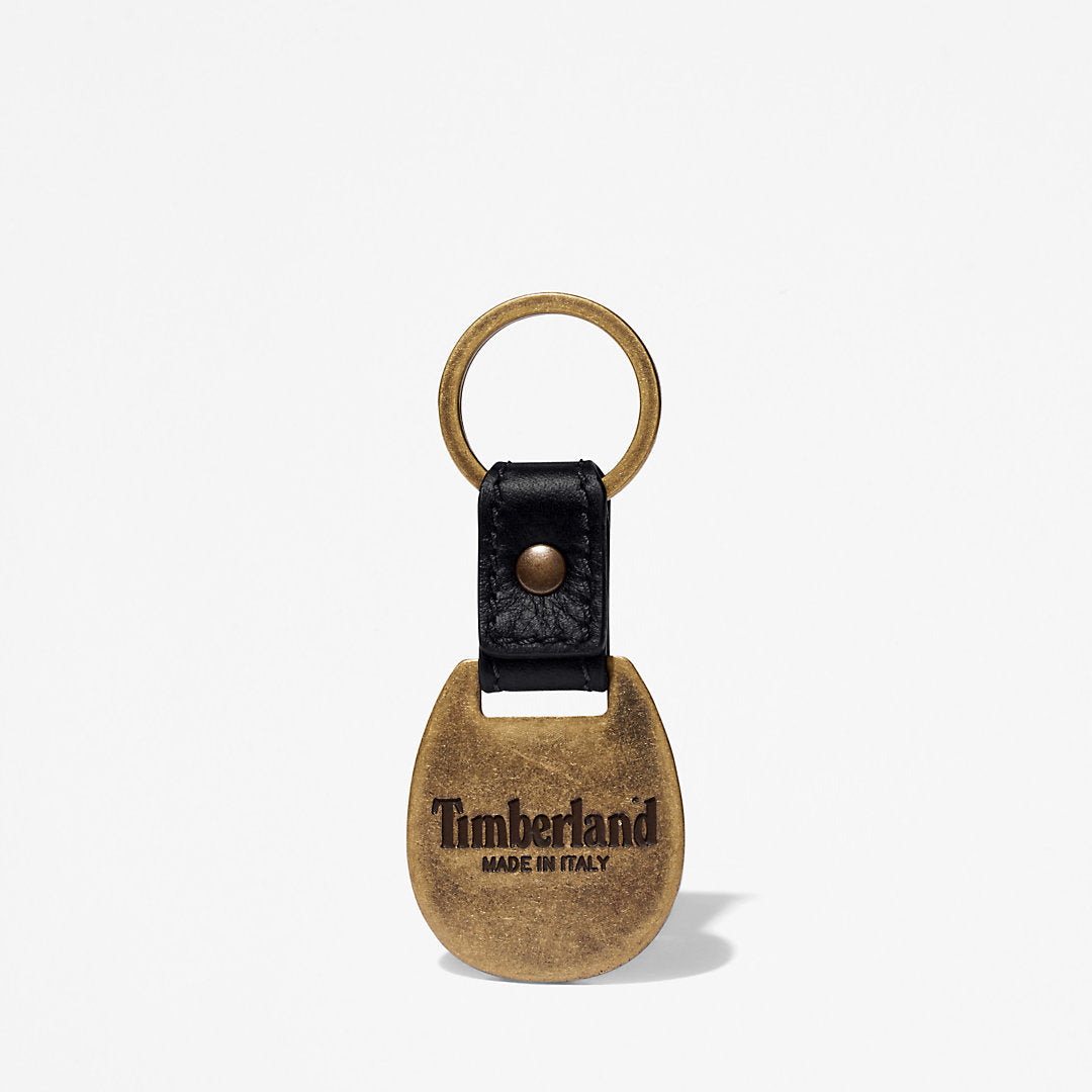 Mens Timberland Leather Card Holder & Keyring Gift Set in Black
