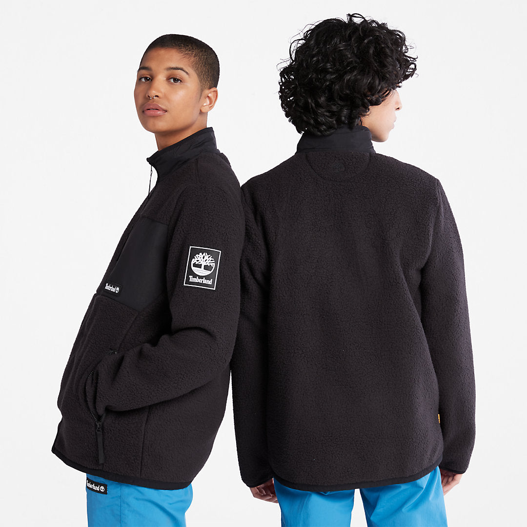 Mens Timberland Outdoor Archive Fleece Jacket for Men in Black