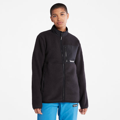 Mens Timberland Outdoor Archive Fleece Jacket for Men in Black
