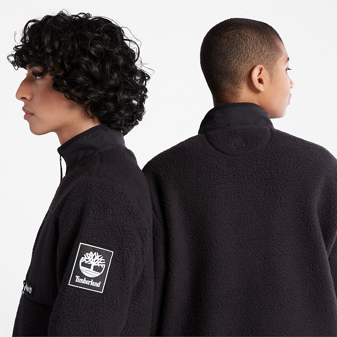 Mens Timberland Outdoor Archive Fleece Jacket for Men in Black