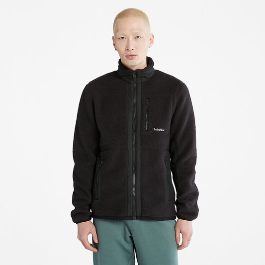Mens Timberland Sherpa Fleece Jacket for Men in Black