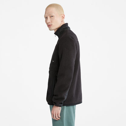 Mens Timberland Sherpa Fleece Jacket for Men in Black