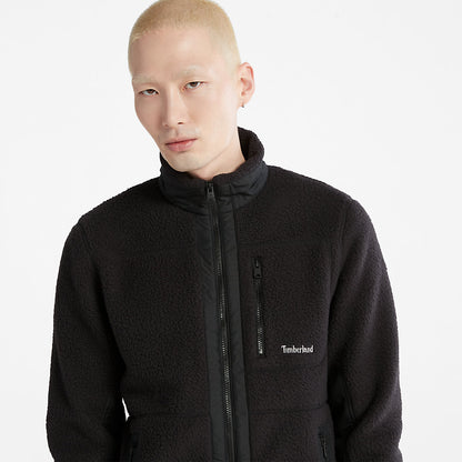 Mens Timberland Sherpa Fleece Jacket for Men in Black