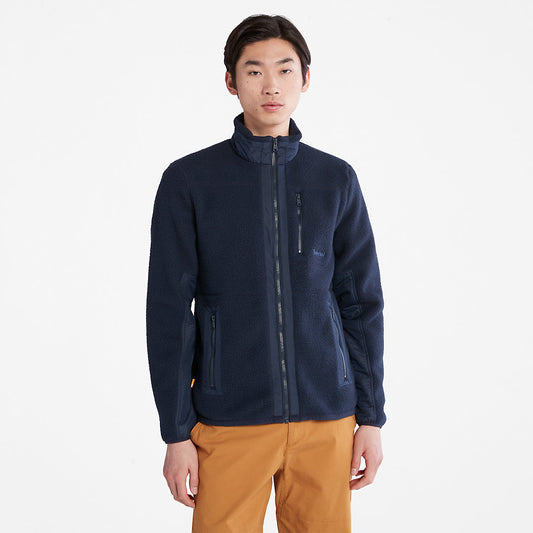 Mens Timberland Sherpa Fleece Jacket for Men in Navy