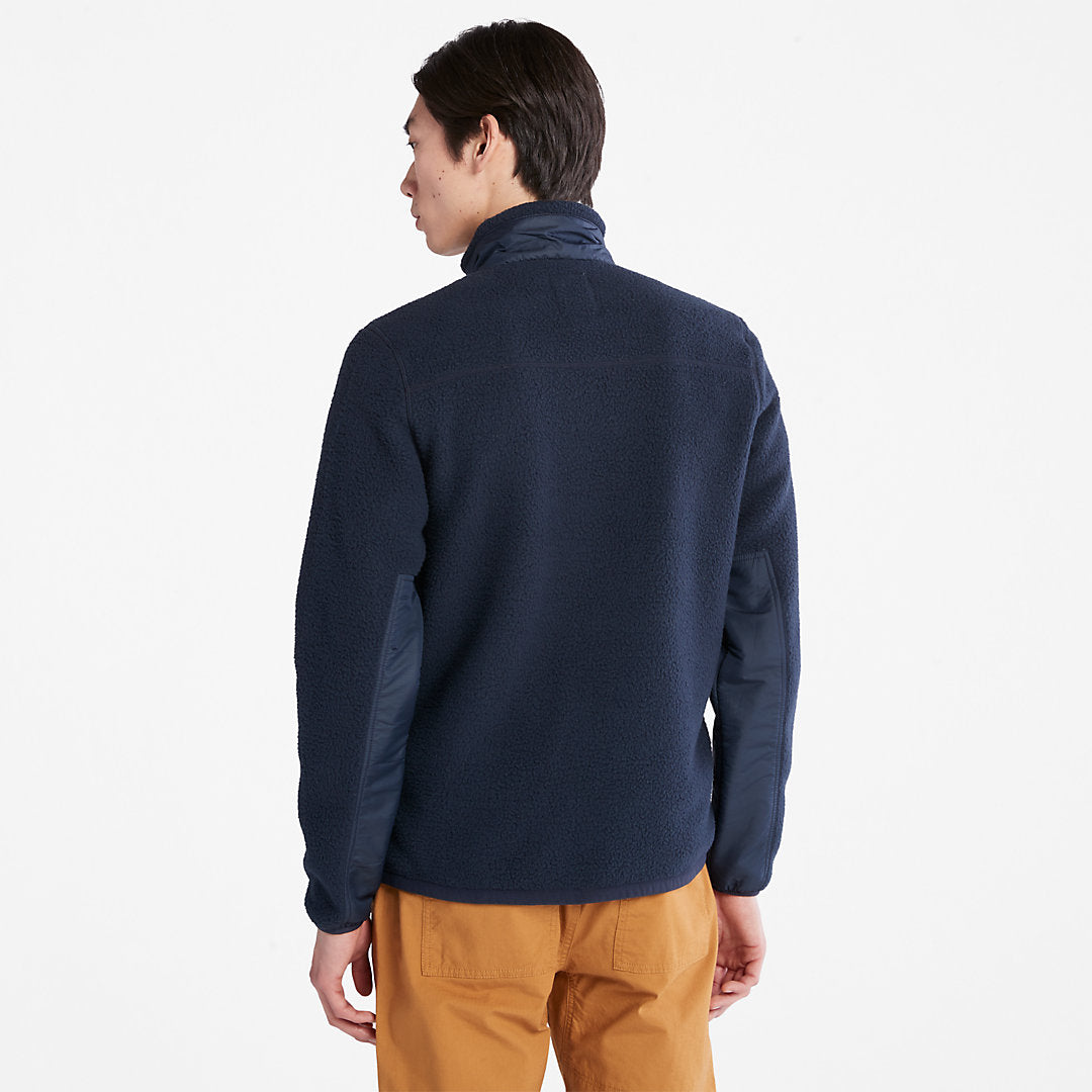 Mens Timberland Sherpa Fleece Jacket for Men in Navy