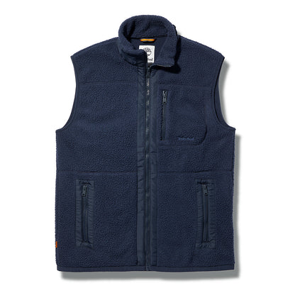 Mens Timberland High-pile Fleece Gilet for Men in Navy