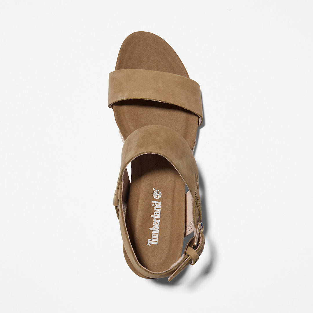 Womens Timberland Capri Sunset Wedge Sandal for Women in Greige