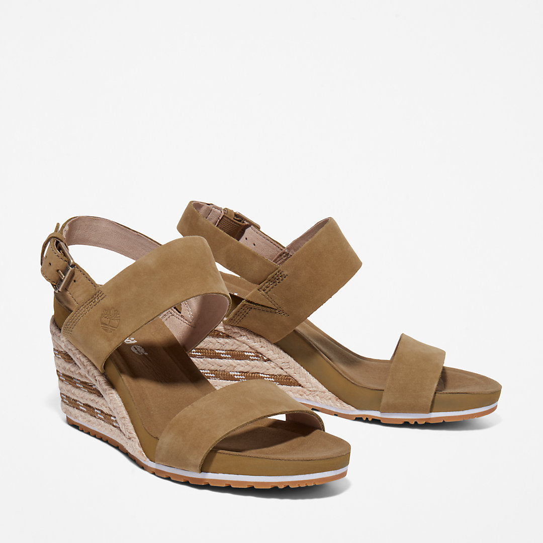 Womens Timberland Capri Sunset Wedge Sandal for Women in Greige
