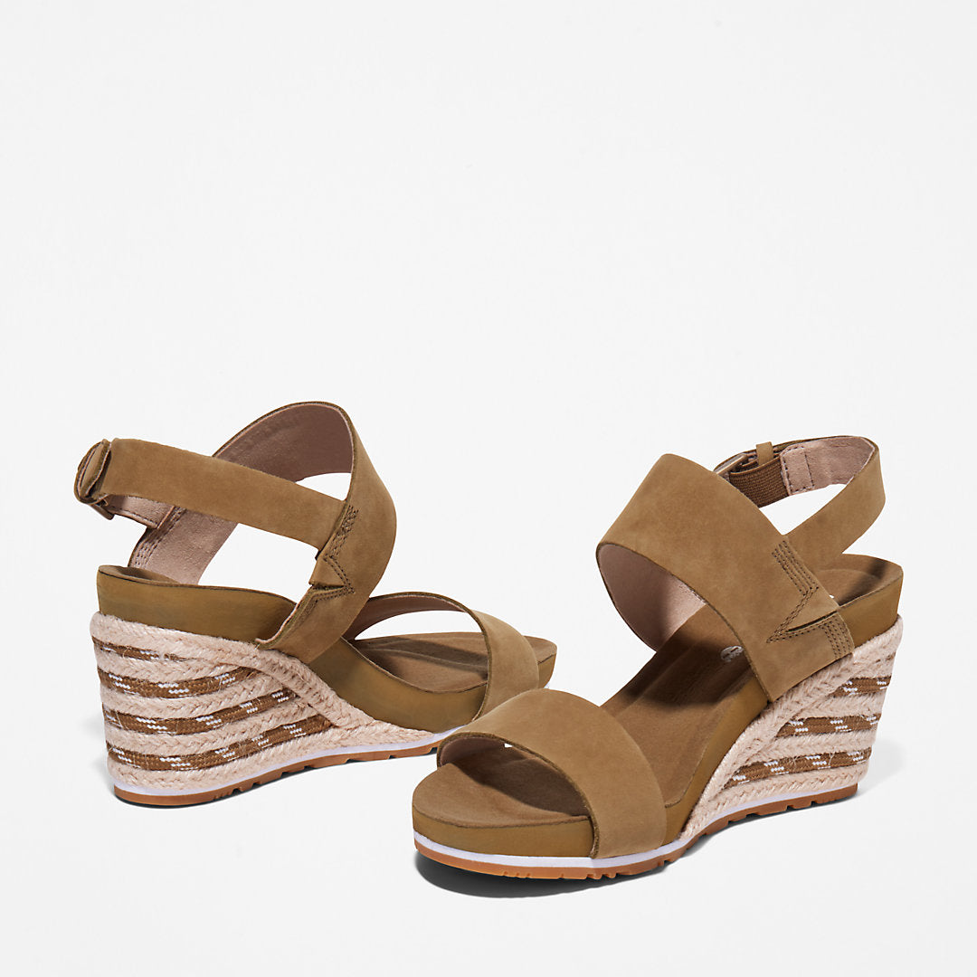 Womens Timberland Capri Sunset Wedge Sandal for Women in Greige
