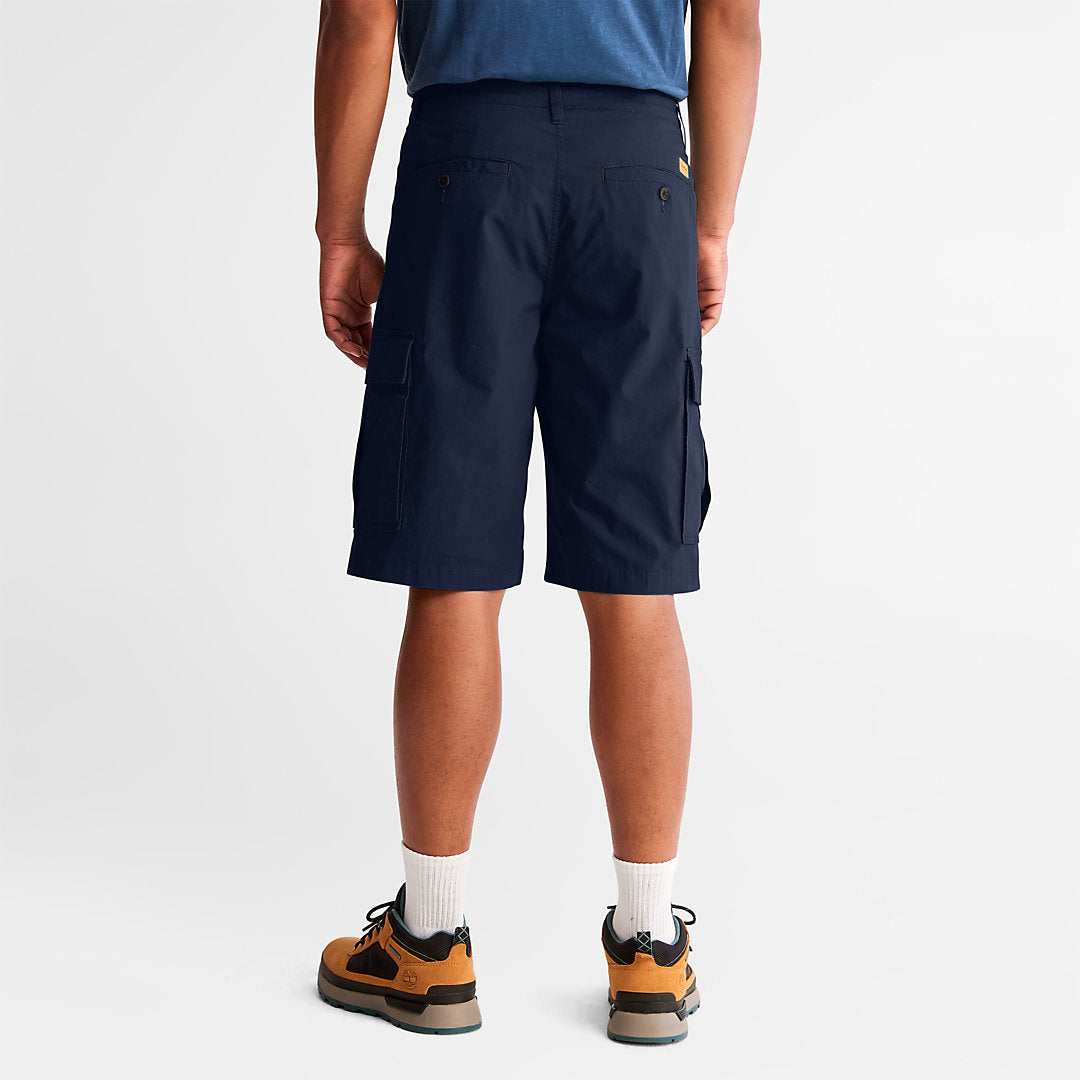 Mens Timberland Poplin Cargo Shorts for Men in Navy