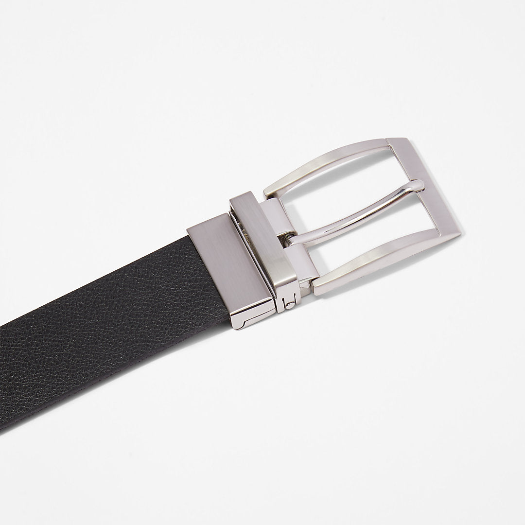 Mens Timberland Reversible Leather Belt for Men in Black