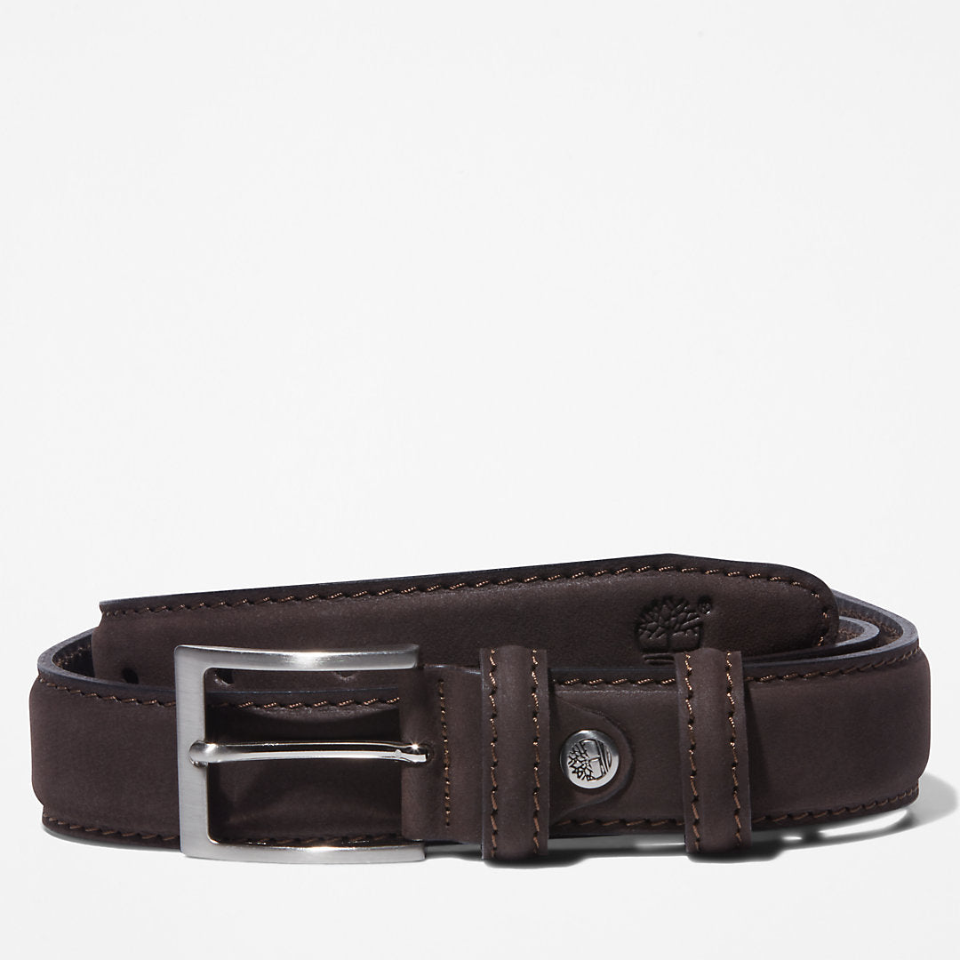 Mens Timberland Nubuck Leather Belt for Men in Brown