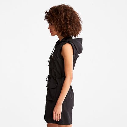 Womens Timberland Progressive Utility Hoodie Dress for Women in Black