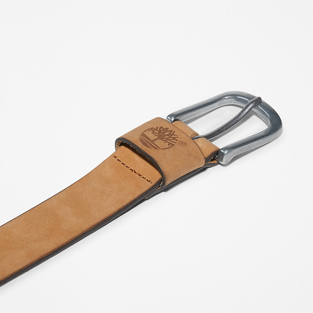 Mens Timberland Nubuck Leather Belt for Men in Dark Yellow