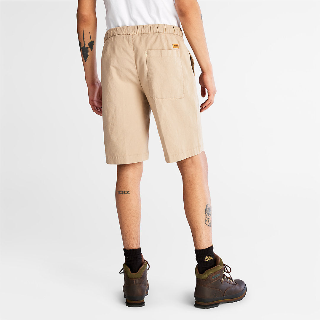 Mens Timberland Cotton and Linen-Blend Shorts for Men in Beige