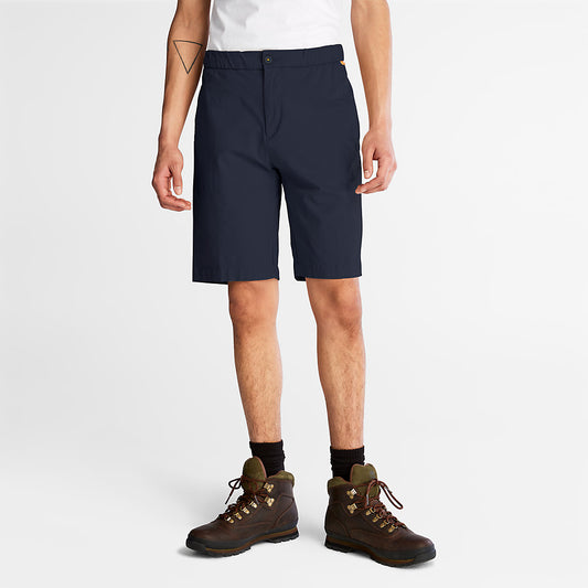 Mens Timberland Cotton and Linen-Blend Shorts for Men in Navy