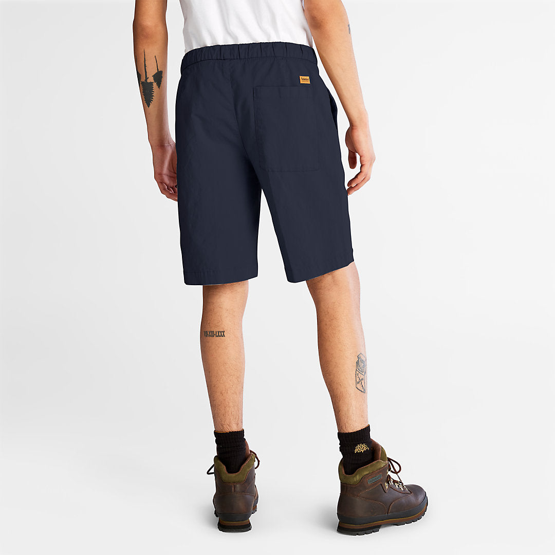 Mens Timberland Cotton and Linen-Blend Shorts for Men in Navy