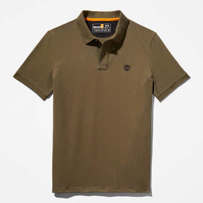 Mens Timberland Millers River Pique Polo Shirt for Men in Dark Green