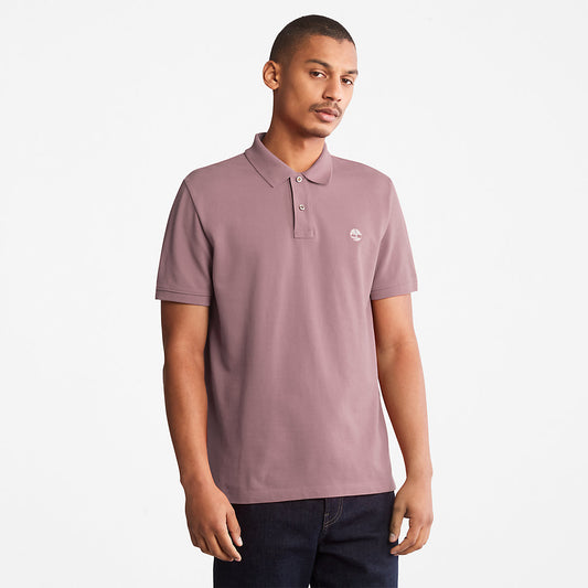 Mens Timberland Millers River Pique Polo Shirt for Men in Purple