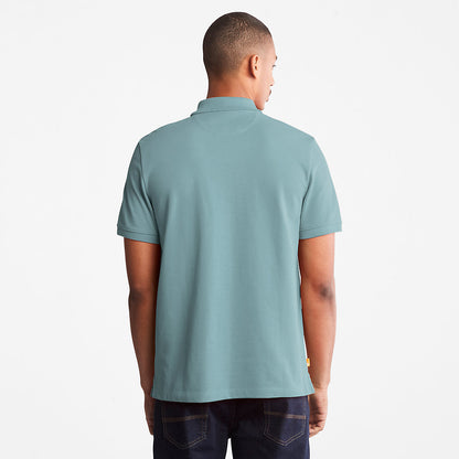 Mens Timberland Millers River Pique Polo Shirt for Men in Light Green