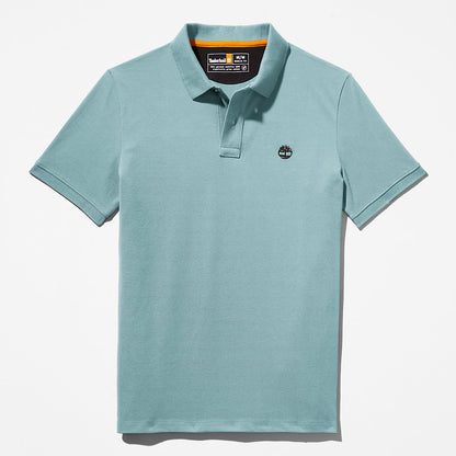 Mens Timberland Millers River Pique Polo Shirt for Men in Light Green