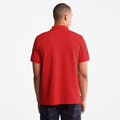 Mens Timberland Millers River Pique Polo Shirt for Men in Red