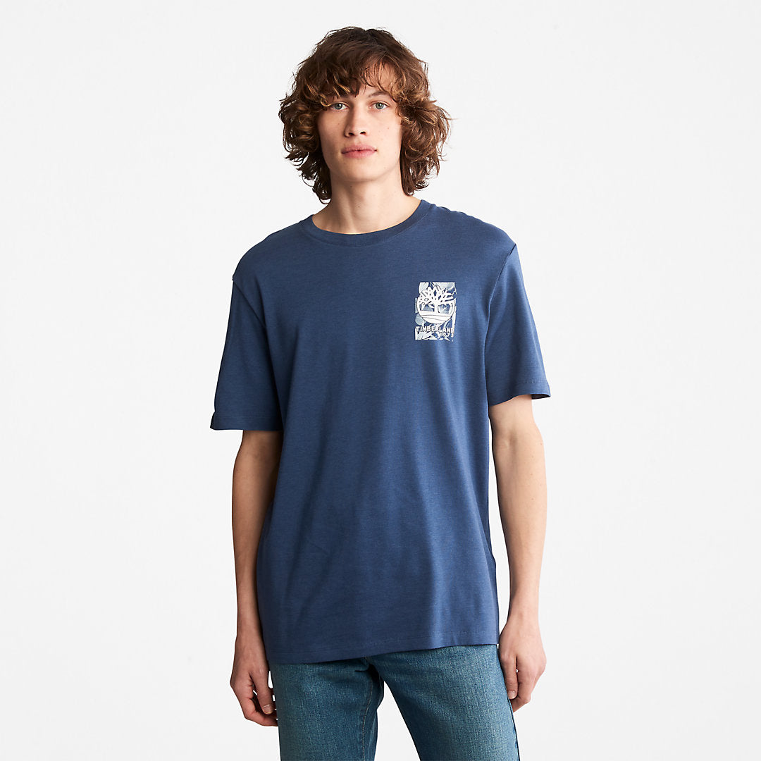 Mens Timberland Refibra™ Technology T-Shirt for Men in Blue