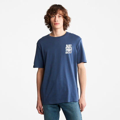 Mens Timberland Refibra™ Technology T-Shirt for Men in Blue