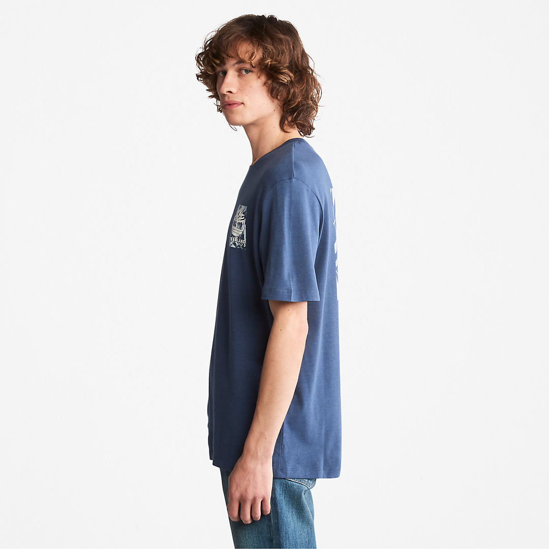 Mens Timberland Refibra™ Technology T-Shirt for Men in Blue