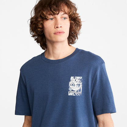 Mens Timberland Refibra™ Technology T-Shirt for Men in Blue