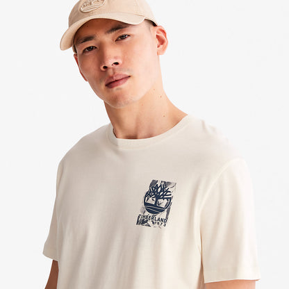 Mens Timberland Refibra™ Technology T-Shirt for Men in White