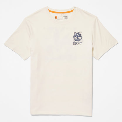 Mens Timberland Refibra™ Technology T-Shirt for Men in White