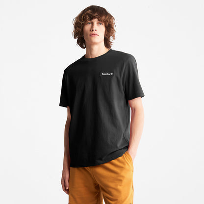 Mens Timberland All Gender Heavyweight Badge T-Shirt in Black