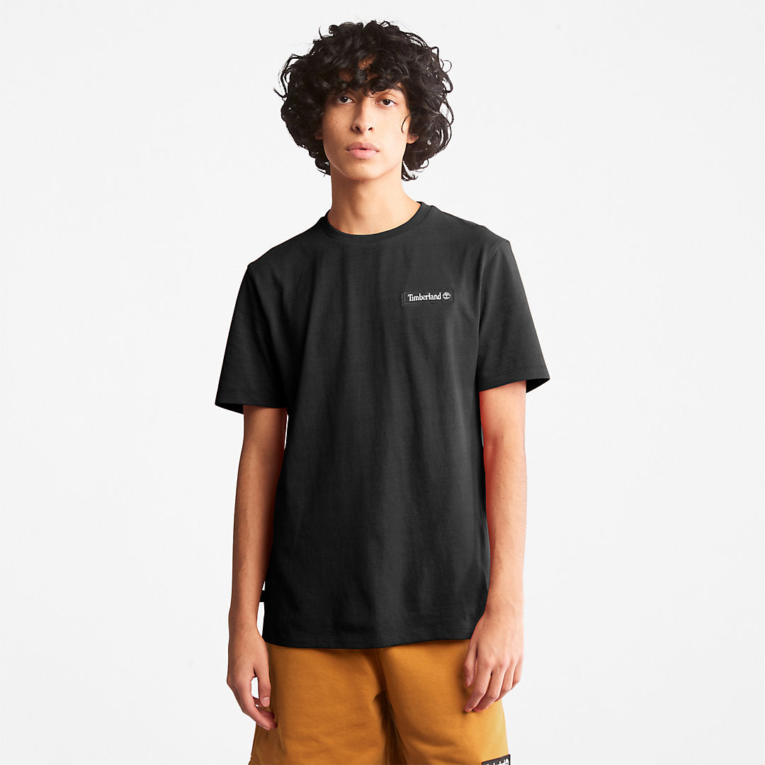 Mens Timberland All Gender Heavyweight Badge T-Shirt in Black