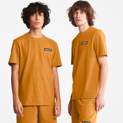 Mens Timberland All Gender Heavyweight Badge T-Shirt in Orange