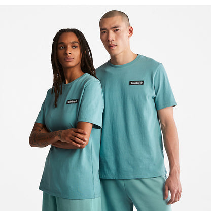 Mens Timberland All Gender Heavyweight Badge T-Shirt in Green