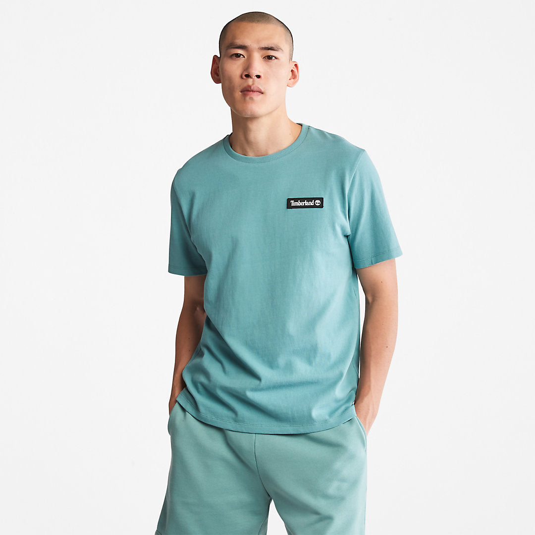 Mens Timberland All Gender Heavyweight Badge T-Shirt in Green