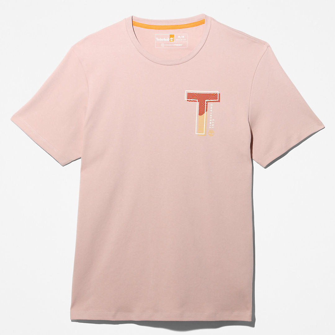 Mens Timberland Interlock TimberFresh™ T-Shirt for Men in Light Pink