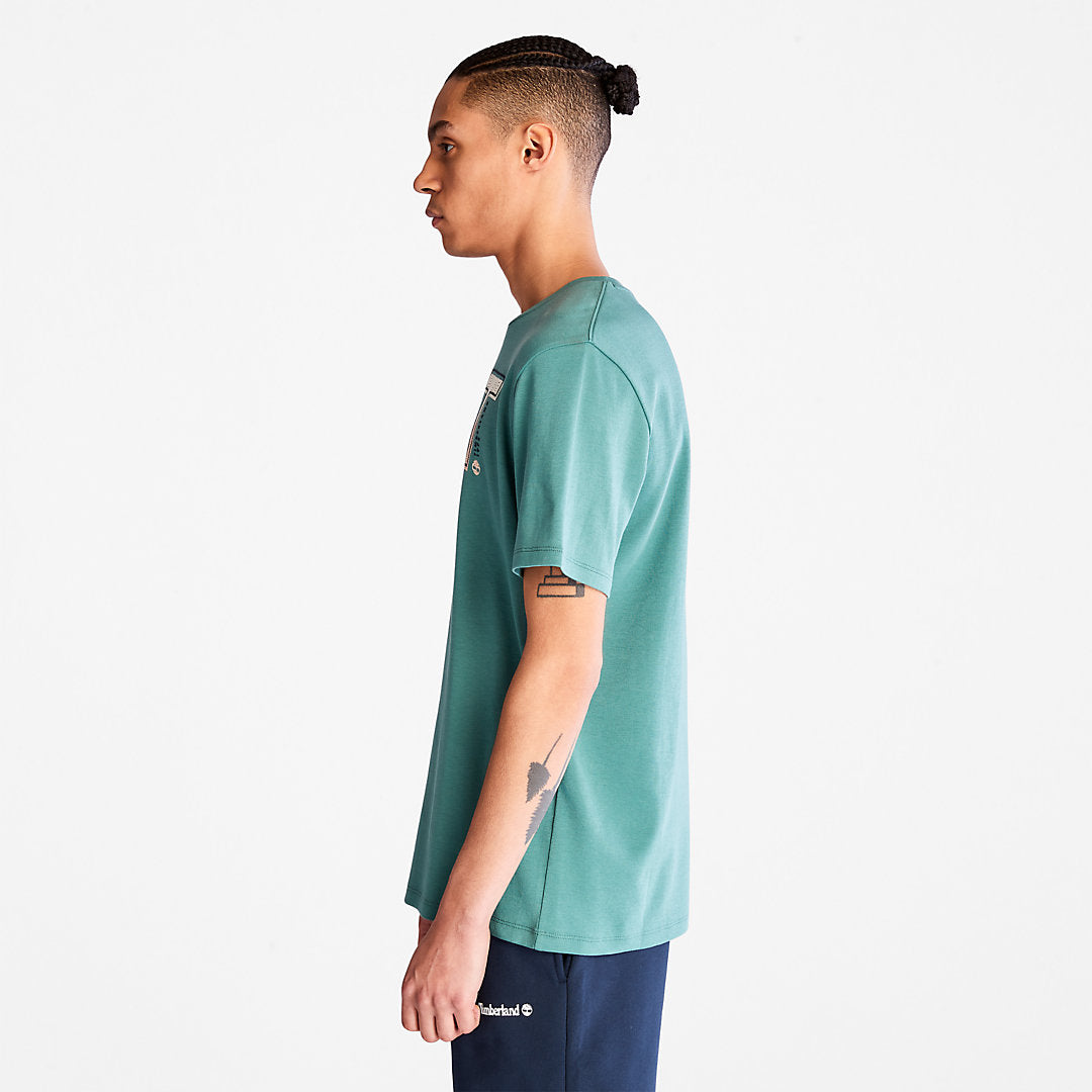 Mens Timberland Interlock TimberFresh™ T-Shirt for Men in Green