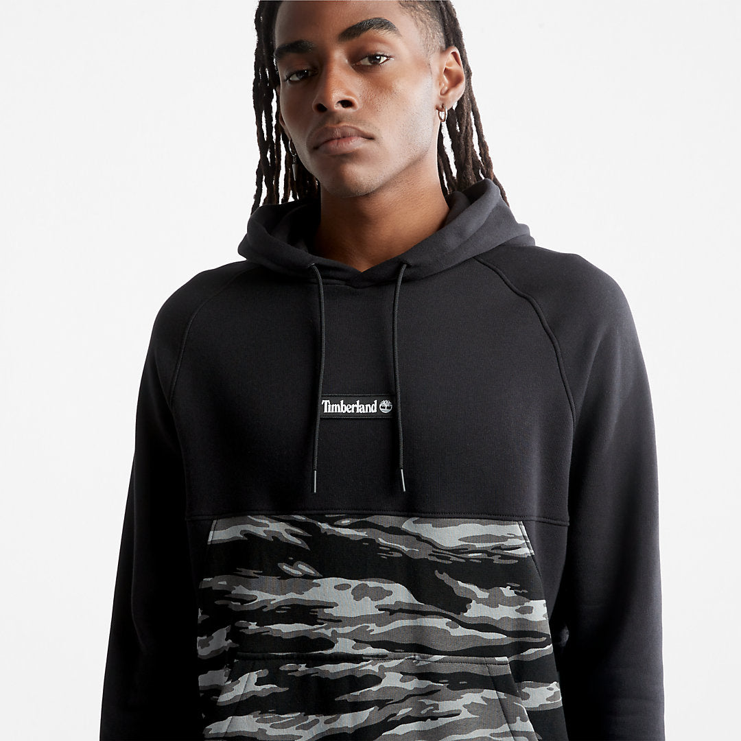 Mens Timberland White Tiger Print Hoodie for Men in Camo