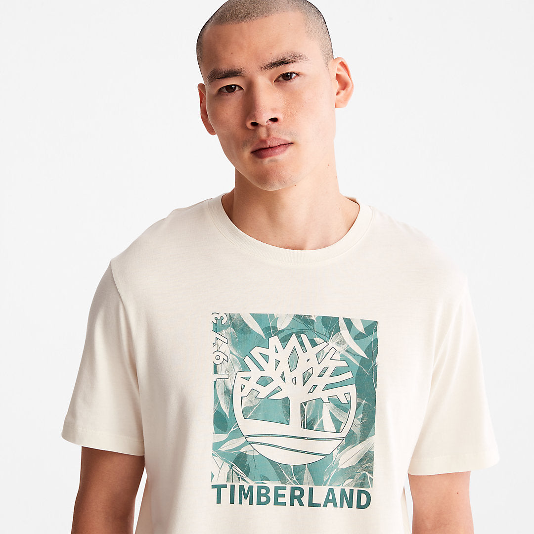 Mens Timberland Refibra™ Graphic T-Shirt for Men in White