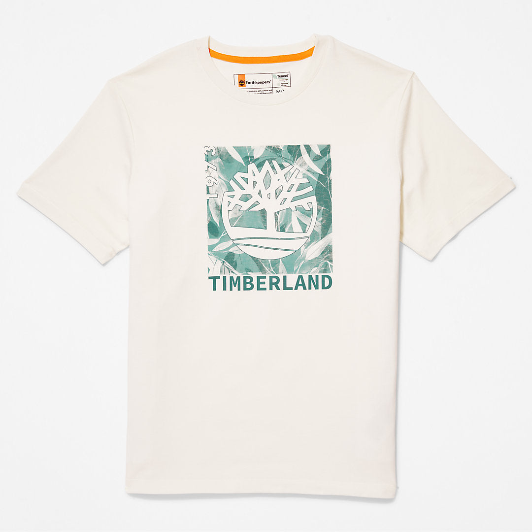 Mens Timberland Refibra™ Graphic T-Shirt for Men in White