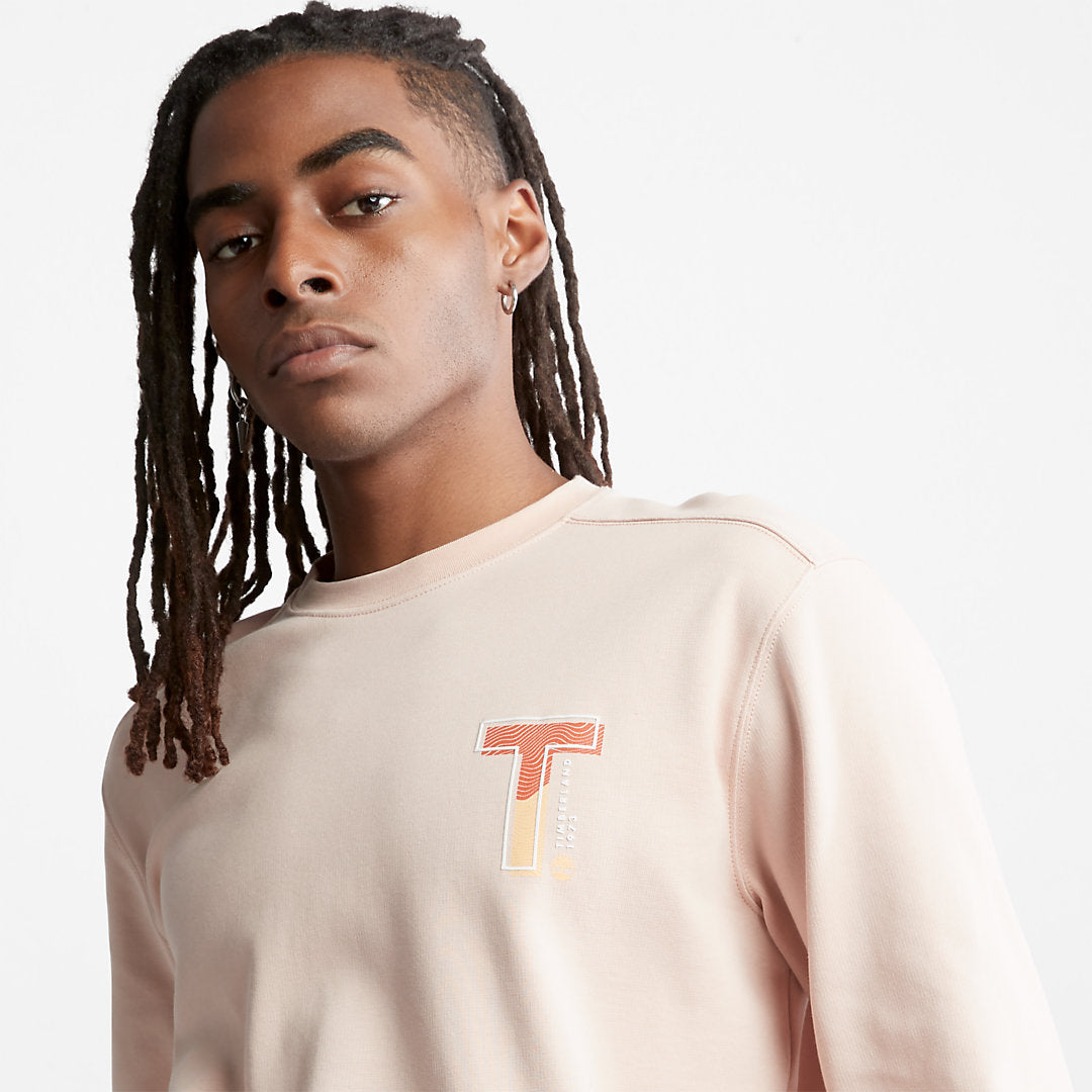 Mens Timberland Sweatshirt with TimberFresh™ Technology for Men in Pink