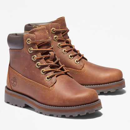 Kids Timberland Courma 6 Inch Side-Zip Boot for Youth in Brown