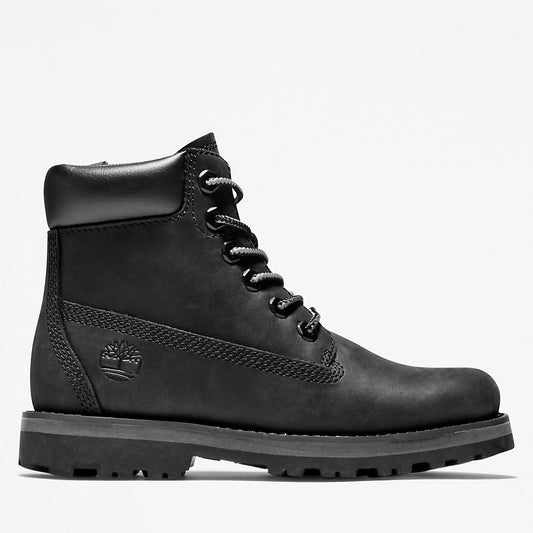 Kids Timberland Courma 6 Inch Side-Zip Boot for Youth in Black