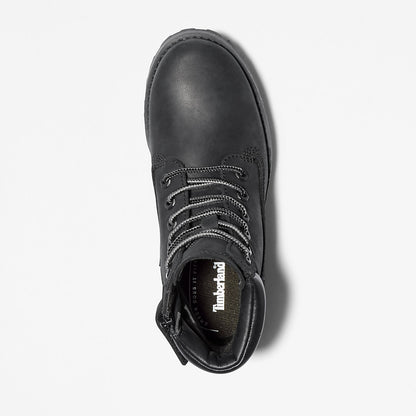 Kids Timberland Courma 6 Inch Side-Zip Boot for Youth in Black