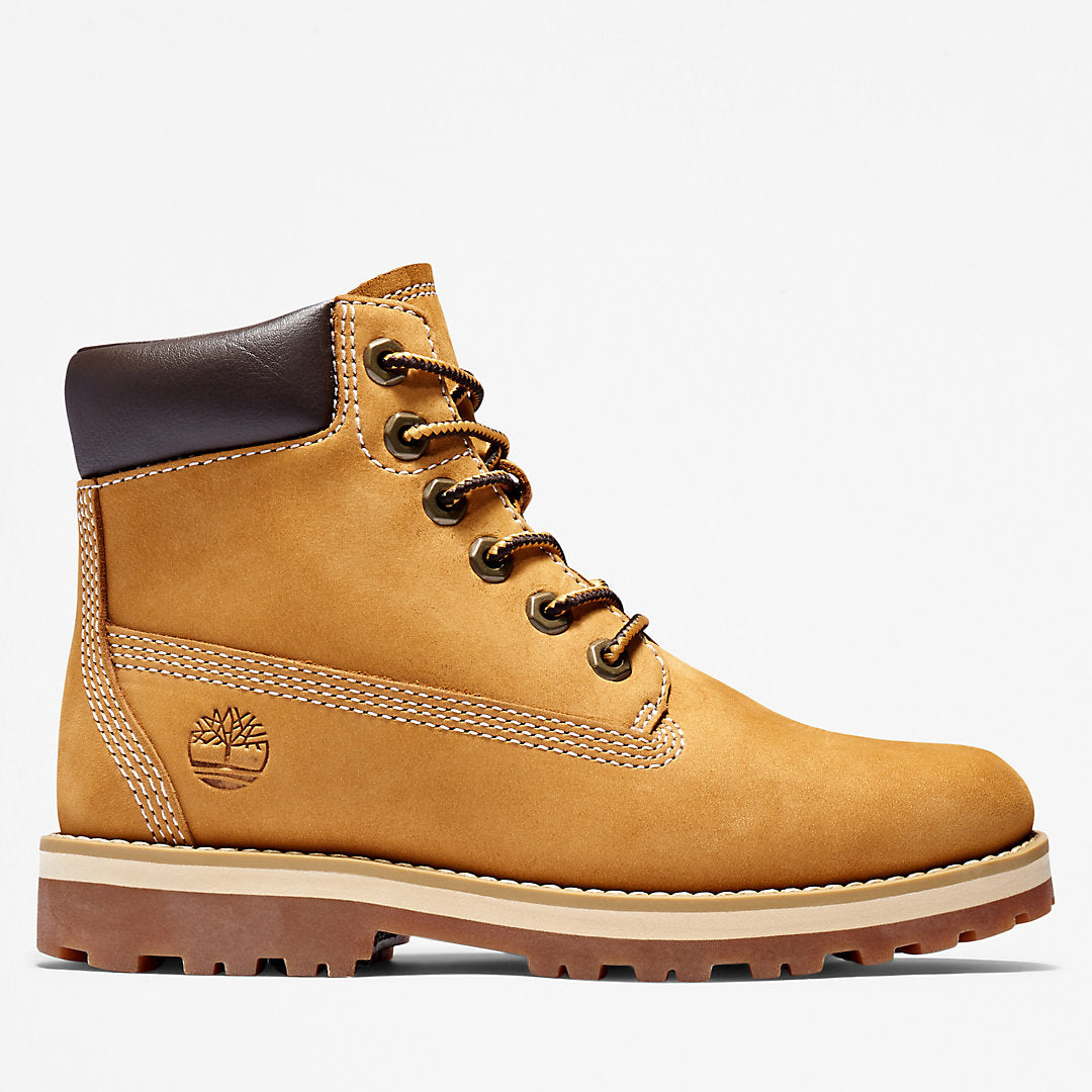 Kids Timberland Courma 6 Inch Side-Zip Boot for Youth in Yellow